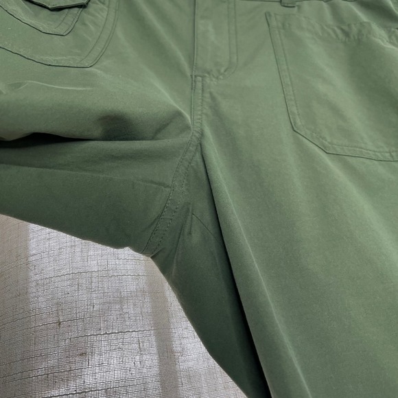 Marmot Hiking Pants Convertable Roll Tab Green Stretch Pockets Women's Size 6 - Picture 5 of 9